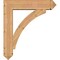 Ekena Millwork Thorton Arts and Crafts Smooth Bracket w/ Offset Brace, Western Red Cedar, 7 1/2"W x 32"D x 36"H BKT0806X32X36THR03SWR - alternate 4